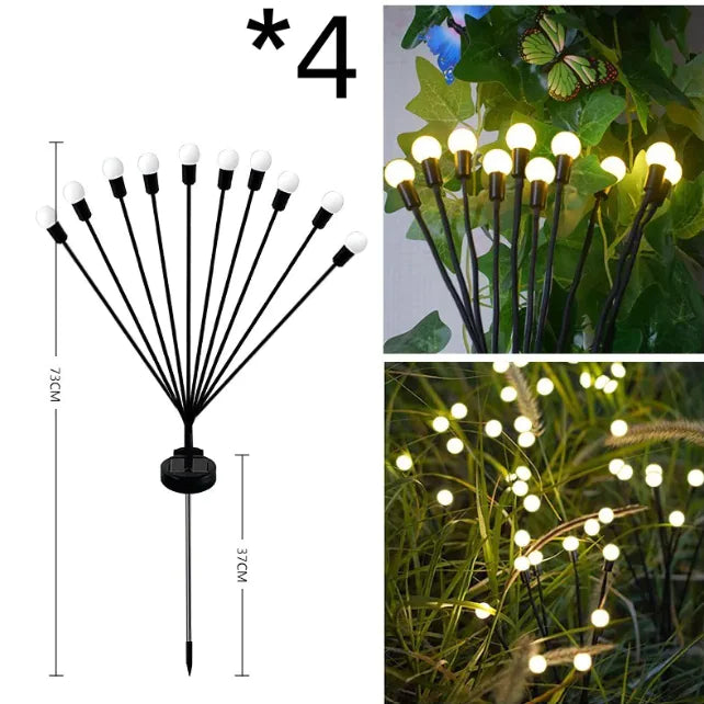 LED napelemes földbe szúrható kerti lámpa