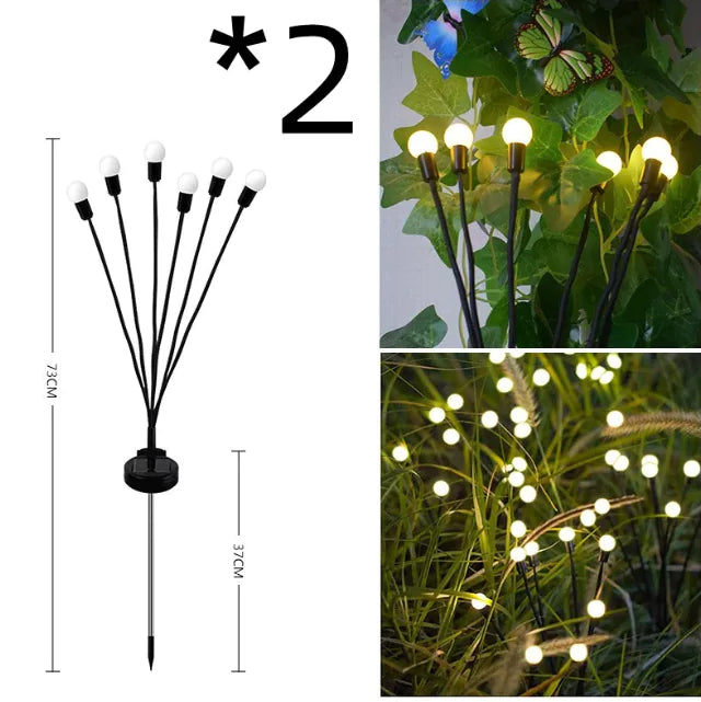 LED napelemes földbe szúrható kerti lámpa