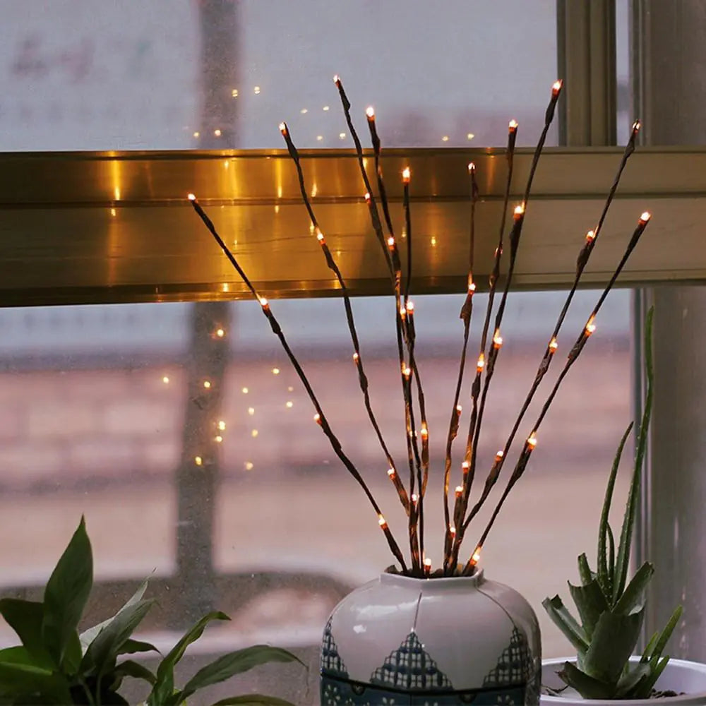 LED világító dekor ág vázához