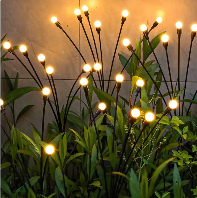 LED napelemes földbe szúrható kerti lámpa