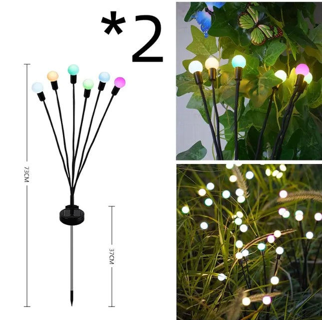 LED napelemes földbe szúrható kerti lámpa