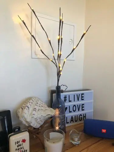 LED világító dekor ág vázához