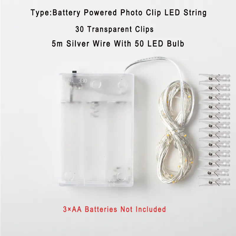 LED rézdrót fényfüzér – lakásdekorációhoz
