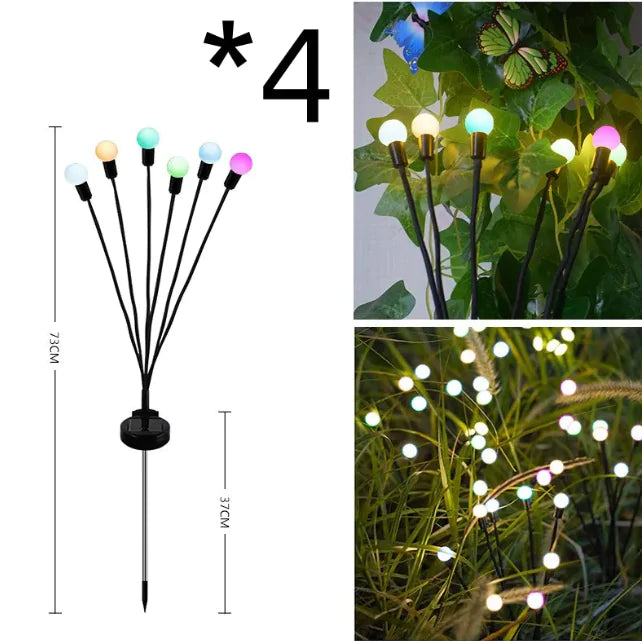 LED napelemes földbe szúrható kerti lámpa